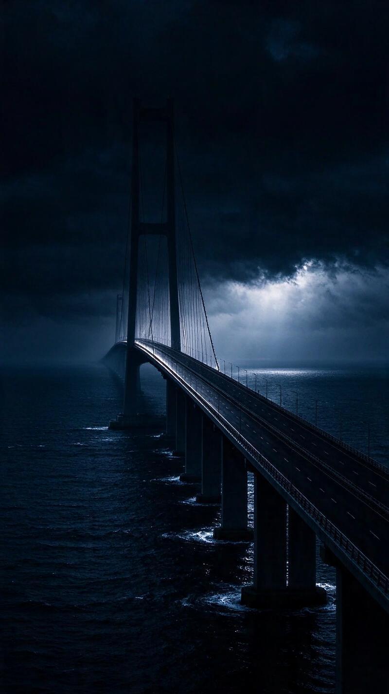 Illustration for the world record: Longest sea crossing bridge