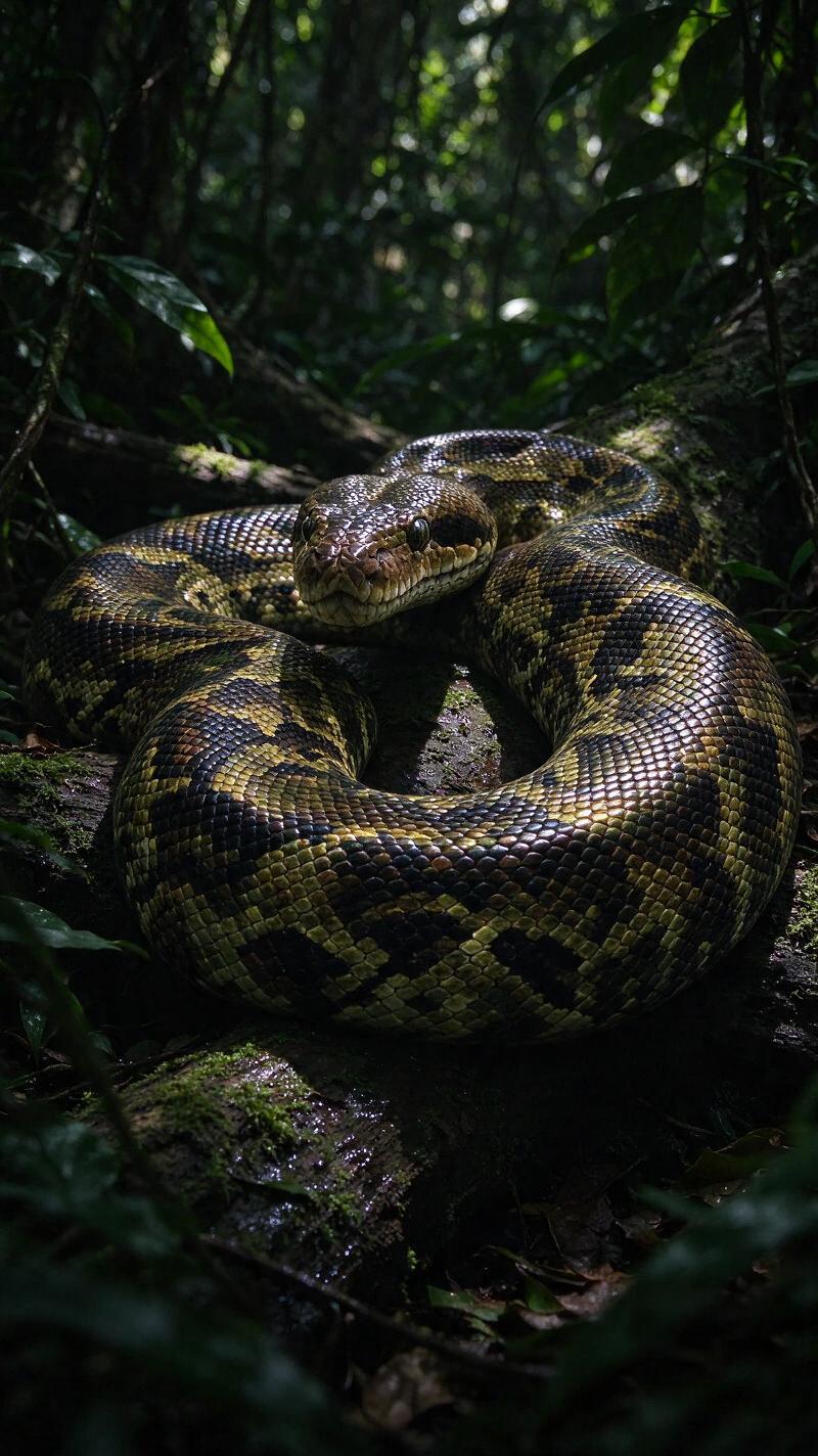 Illustration for the world record: Longest snake in captivity