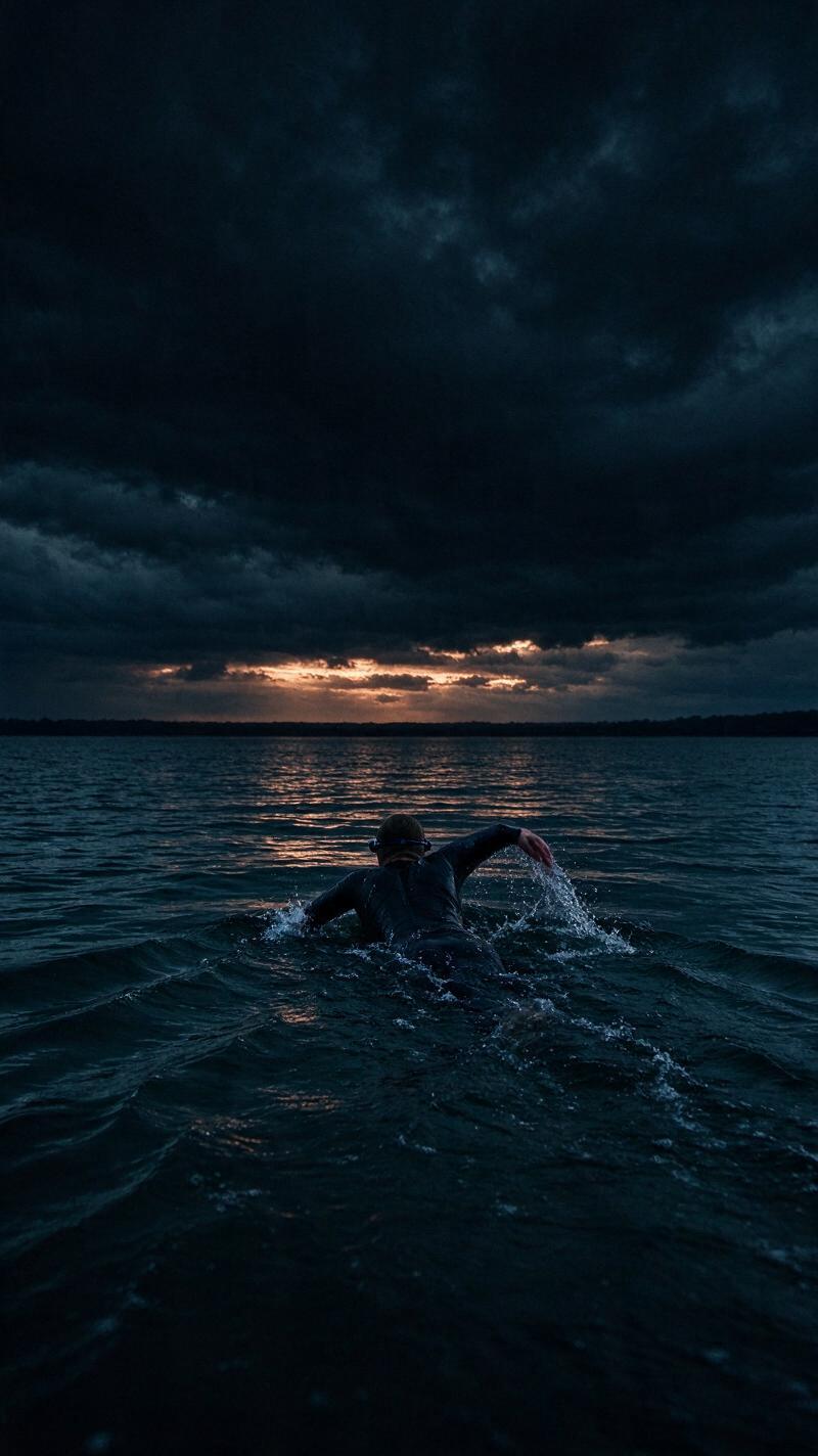 Illustration for the world record: Longest swim without stopping (open water)