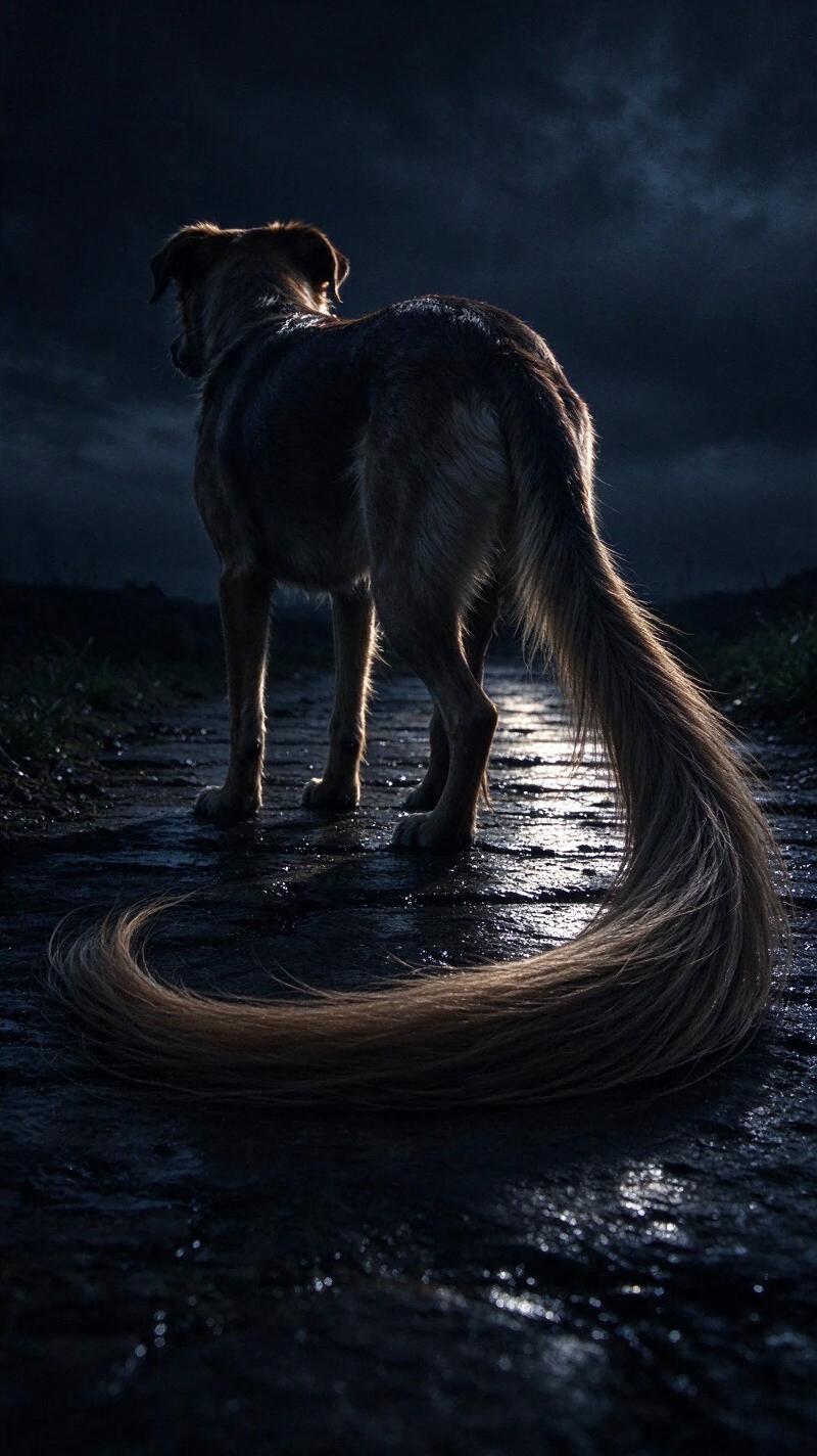 Illustration for the world record: Longest tail on a dog