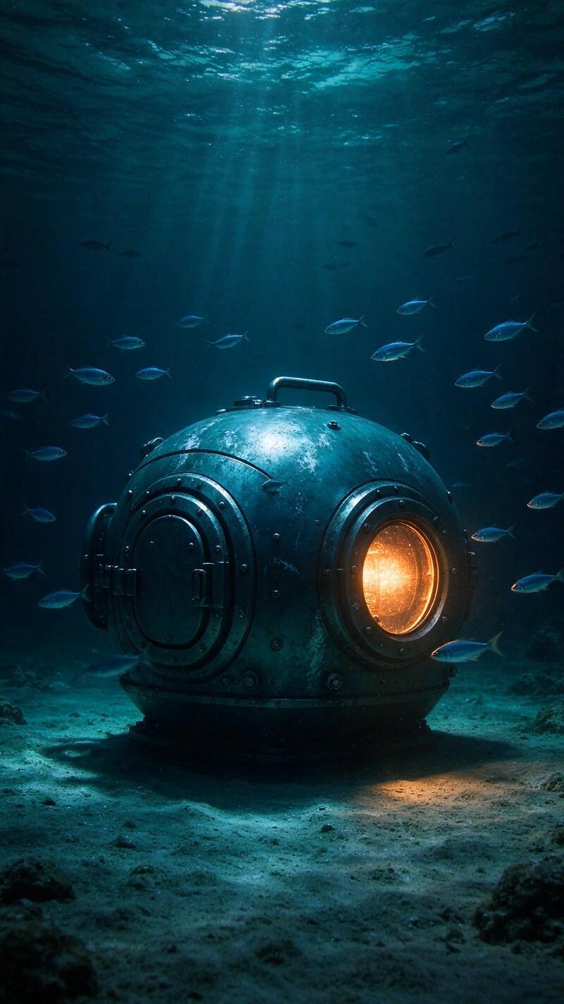 Illustration for the world record: Longest time living underwater without depressurisation