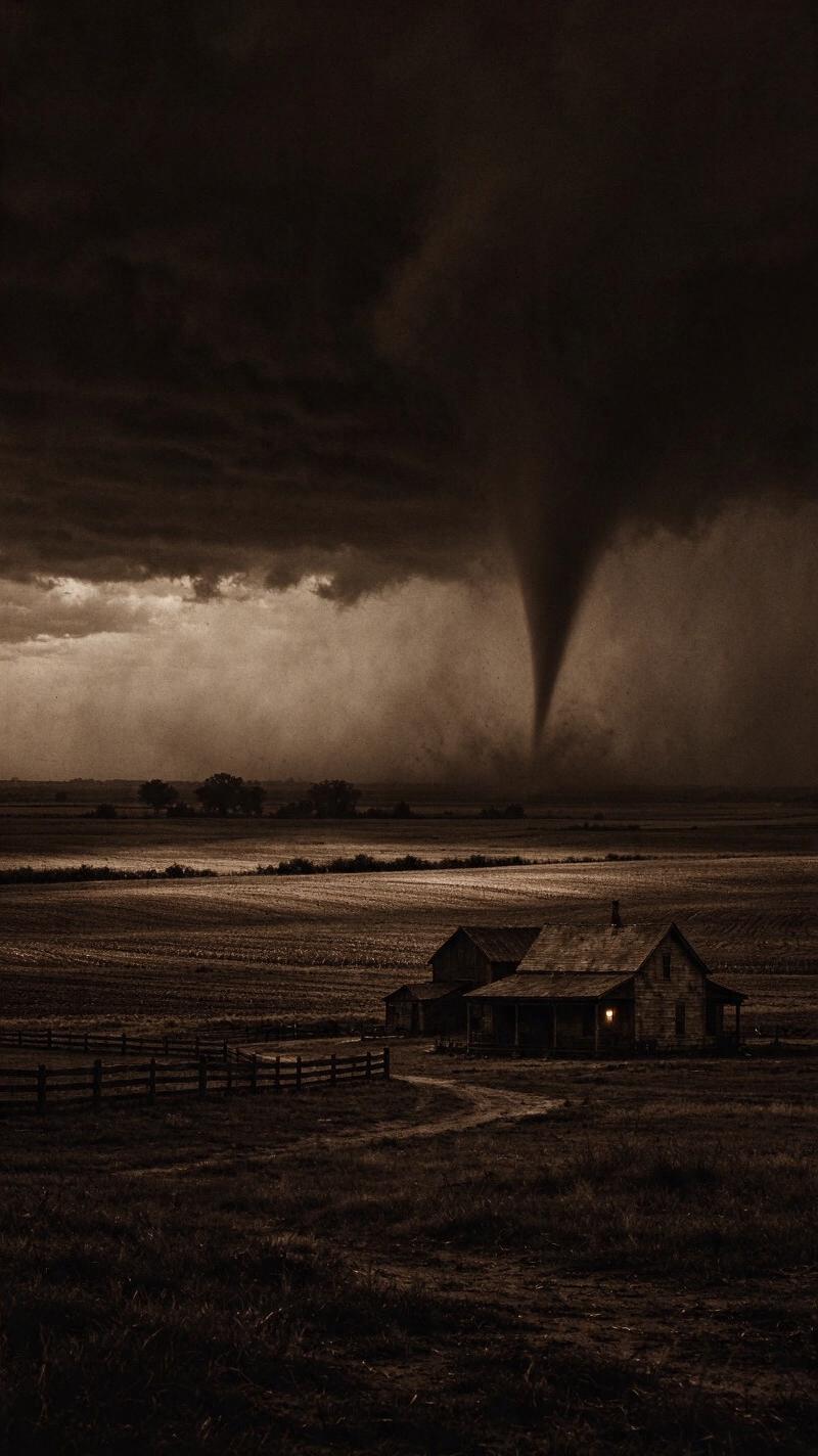 Illustration for the world record: Longest tornado path