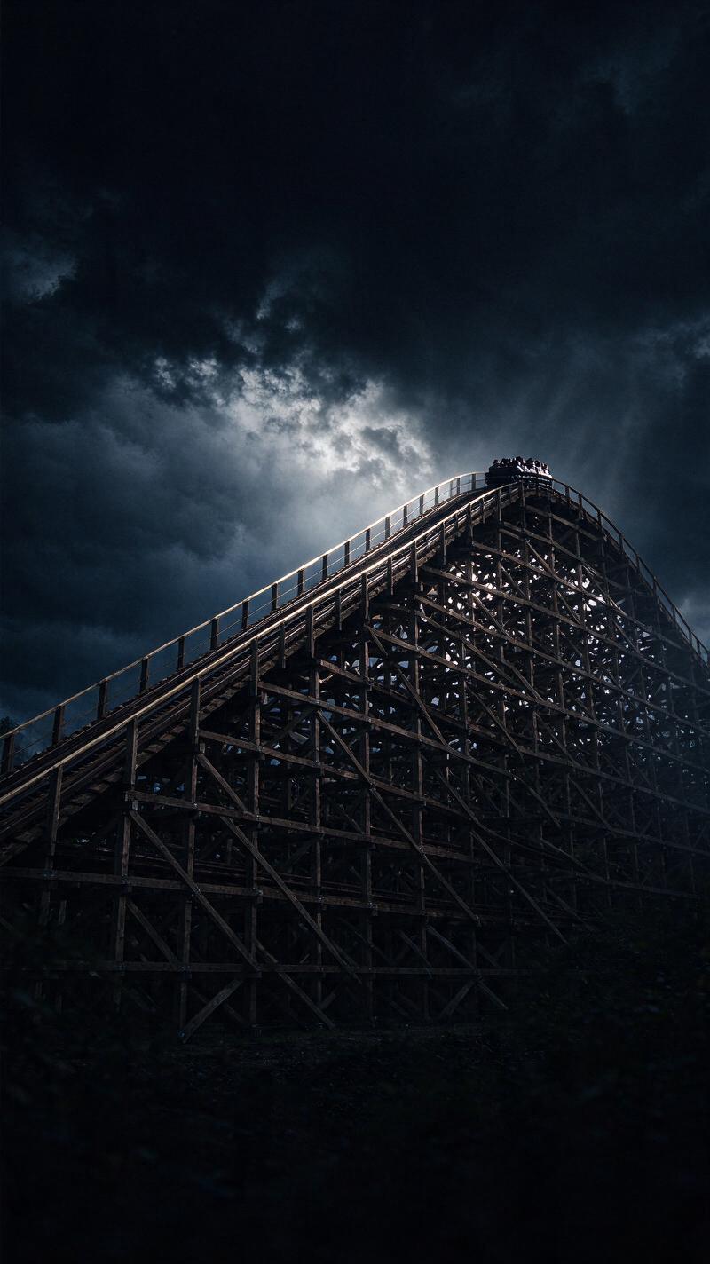 Illustration for the world record: Longest wooden roller coaster