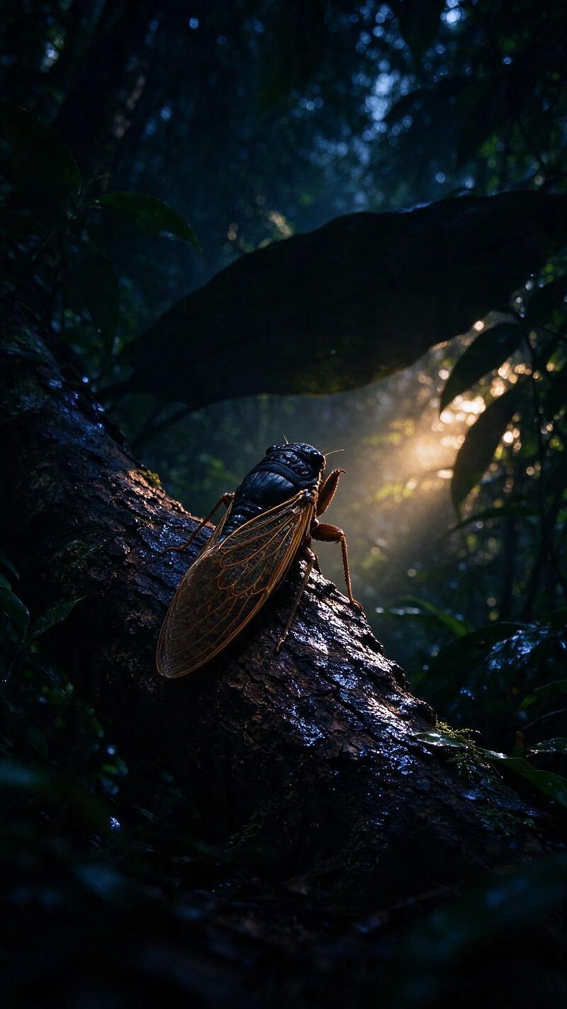 Illustration for the world record: Loudest insect