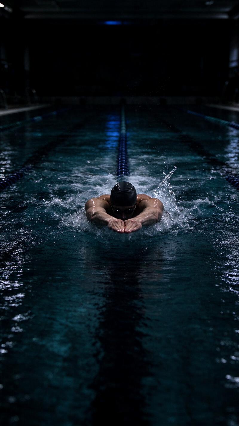 Illustration for the world record: Men's 50 m backstroke short-course world record