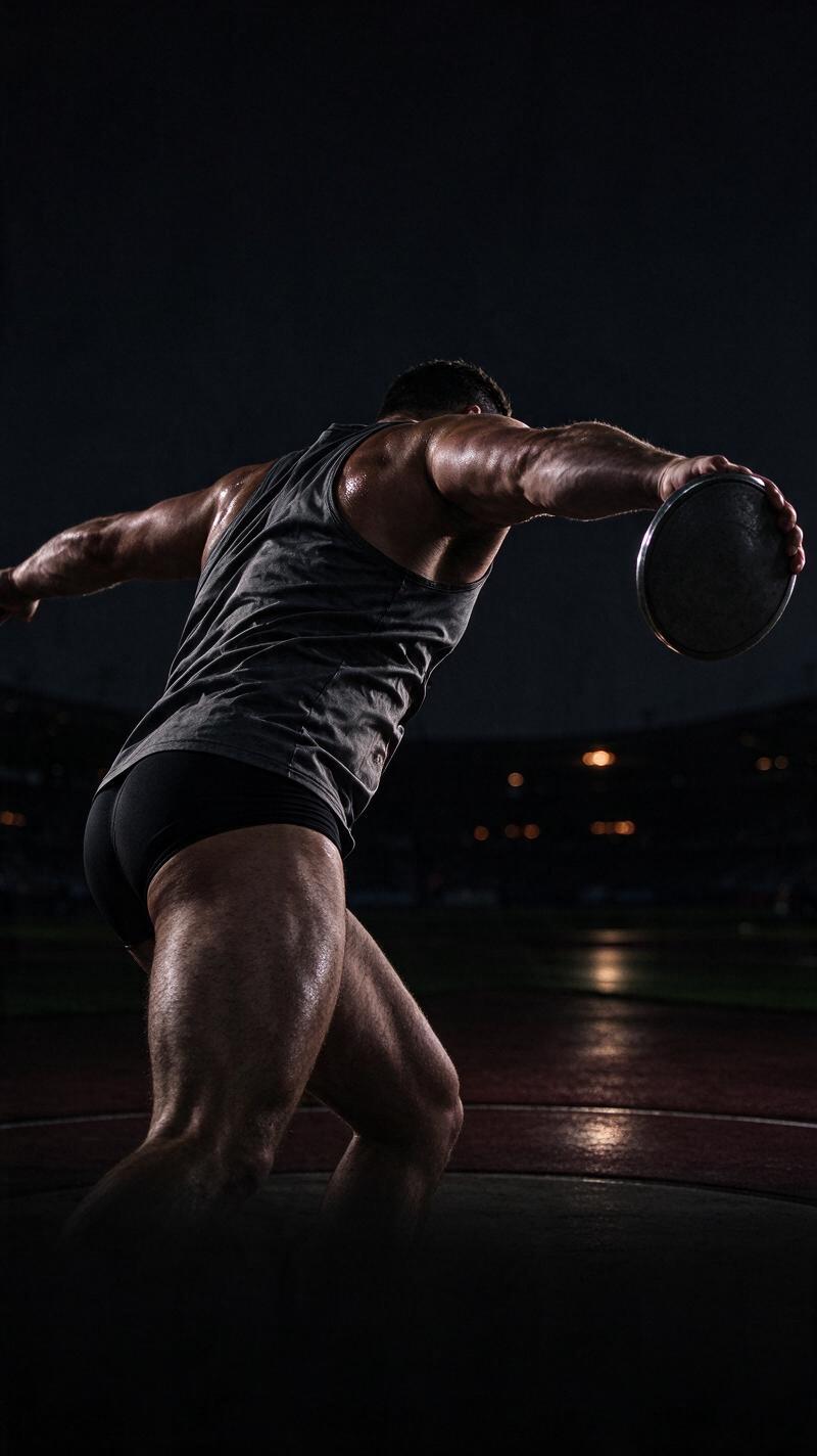 Illustration for the world record: Men's F57 discus throw world record