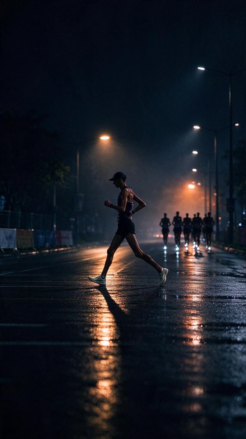 Illustration for the world record: Men's marathon race walk world record