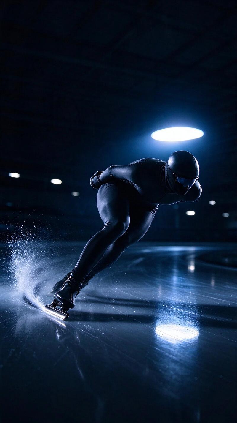 Illustration for the world record: Men's 1000 m speed skating