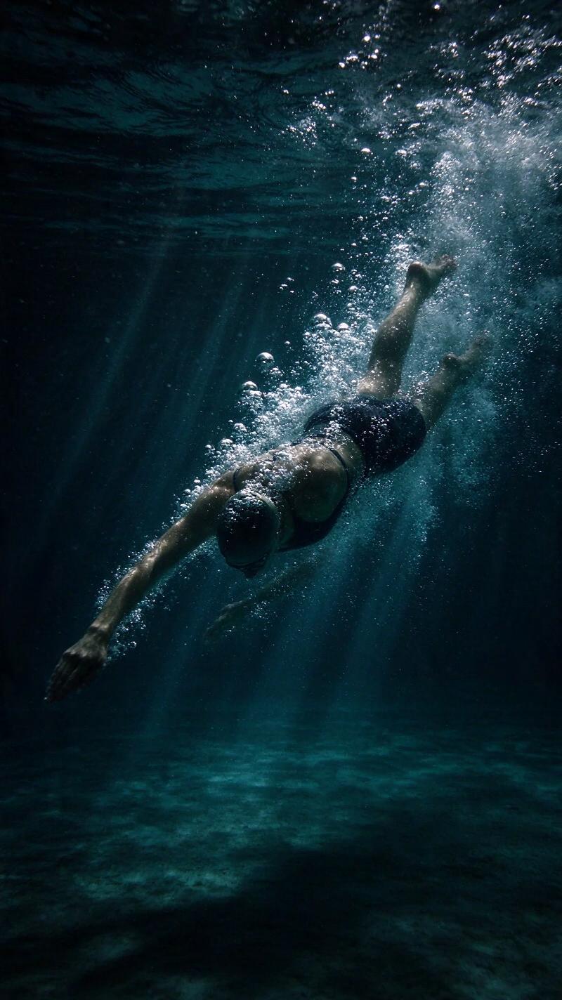 Illustration for the world record: Men's 100 m freestyle
