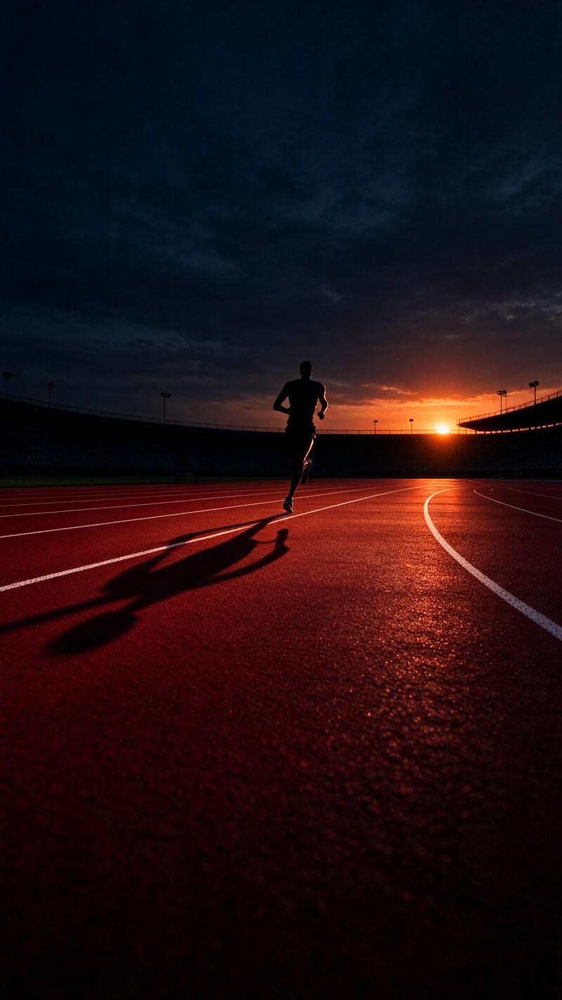 Illustration for the world record: Men's 400 m