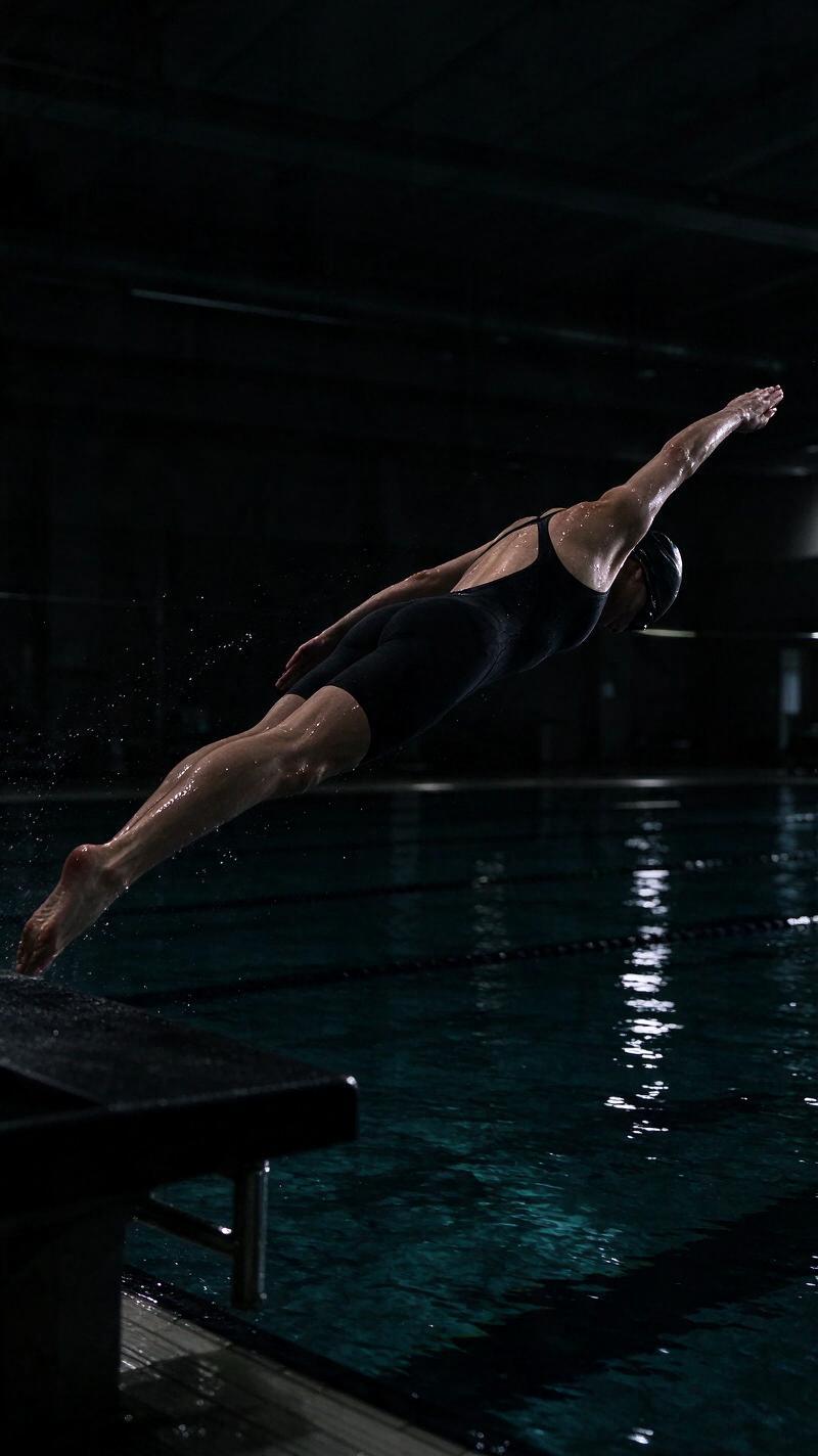 Illustration for the world record: Men's 50 m freestyle