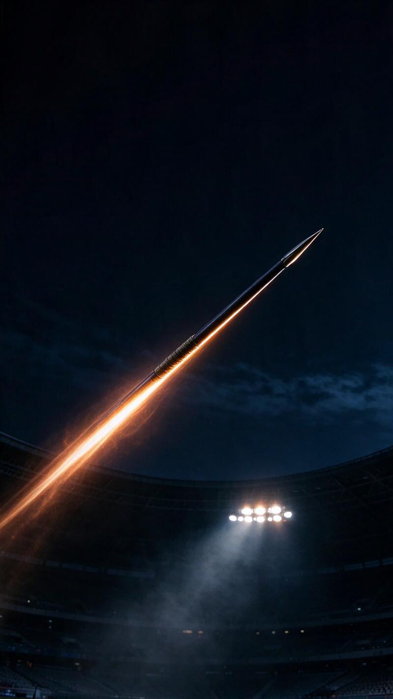 Illustration for the world record: Men's javelin throw