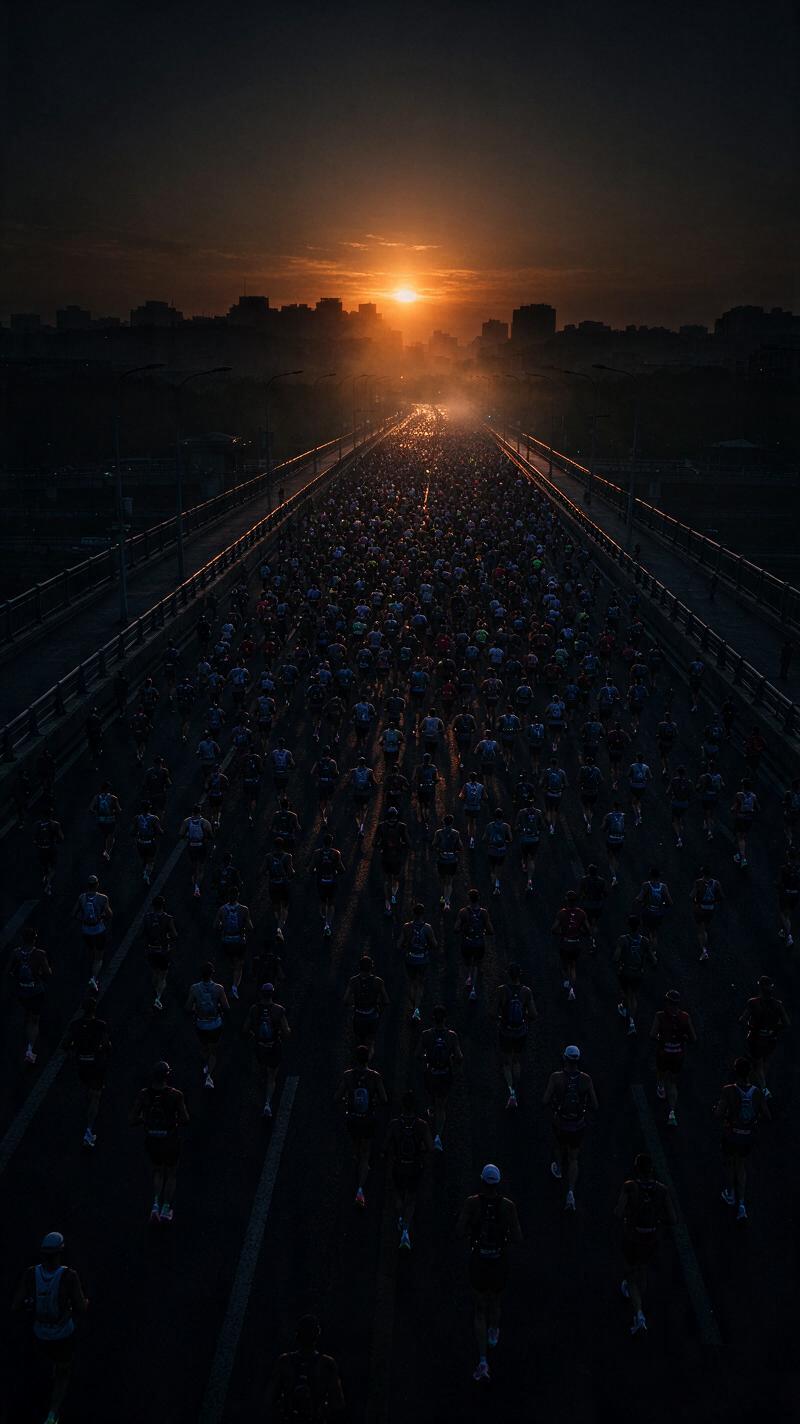 Illustration for the world record: Men's marathon