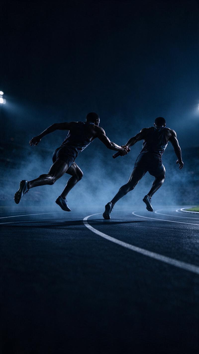 Illustration for the world record: Mixed 4 x 400 m relay