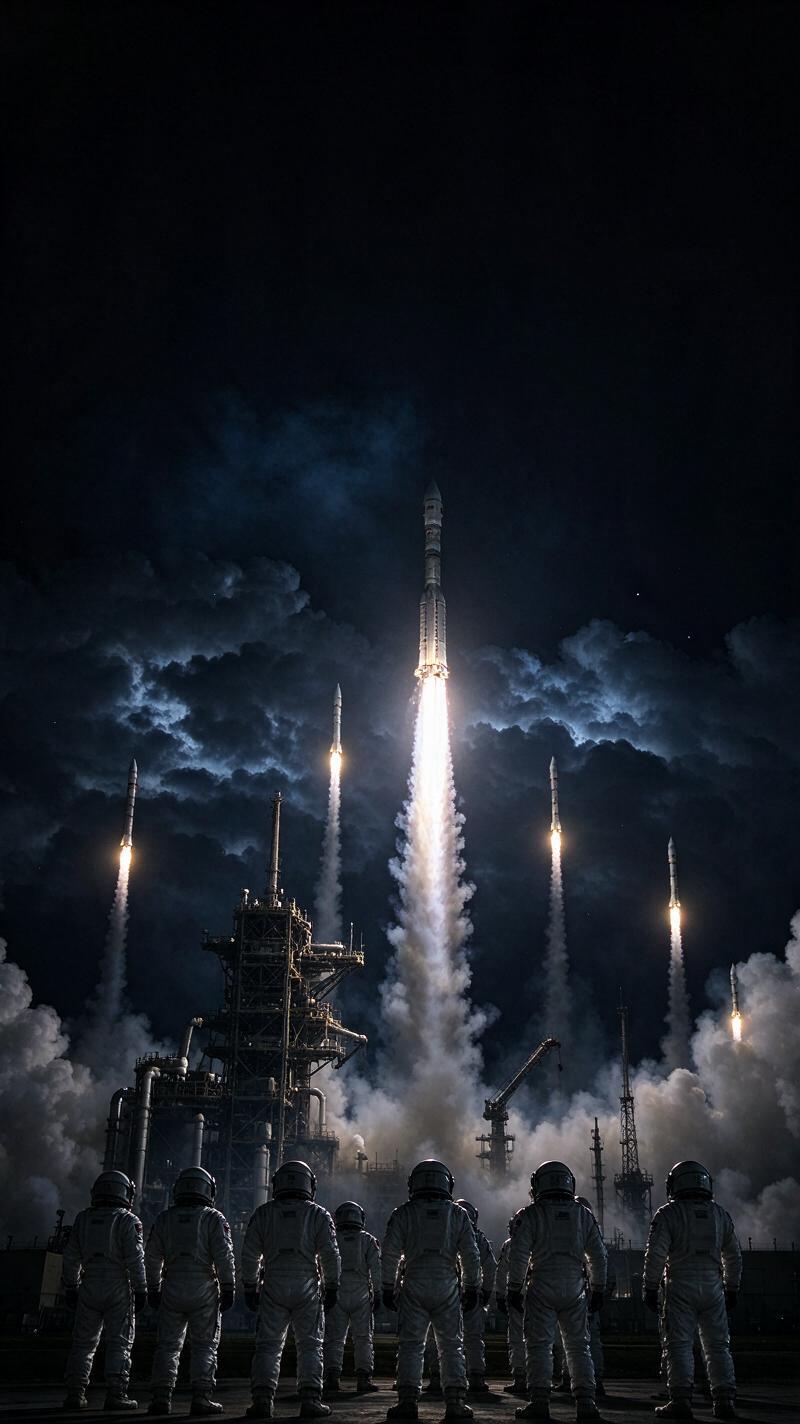 Illustration for the world record: Most crewed spaceflights by a country in a year