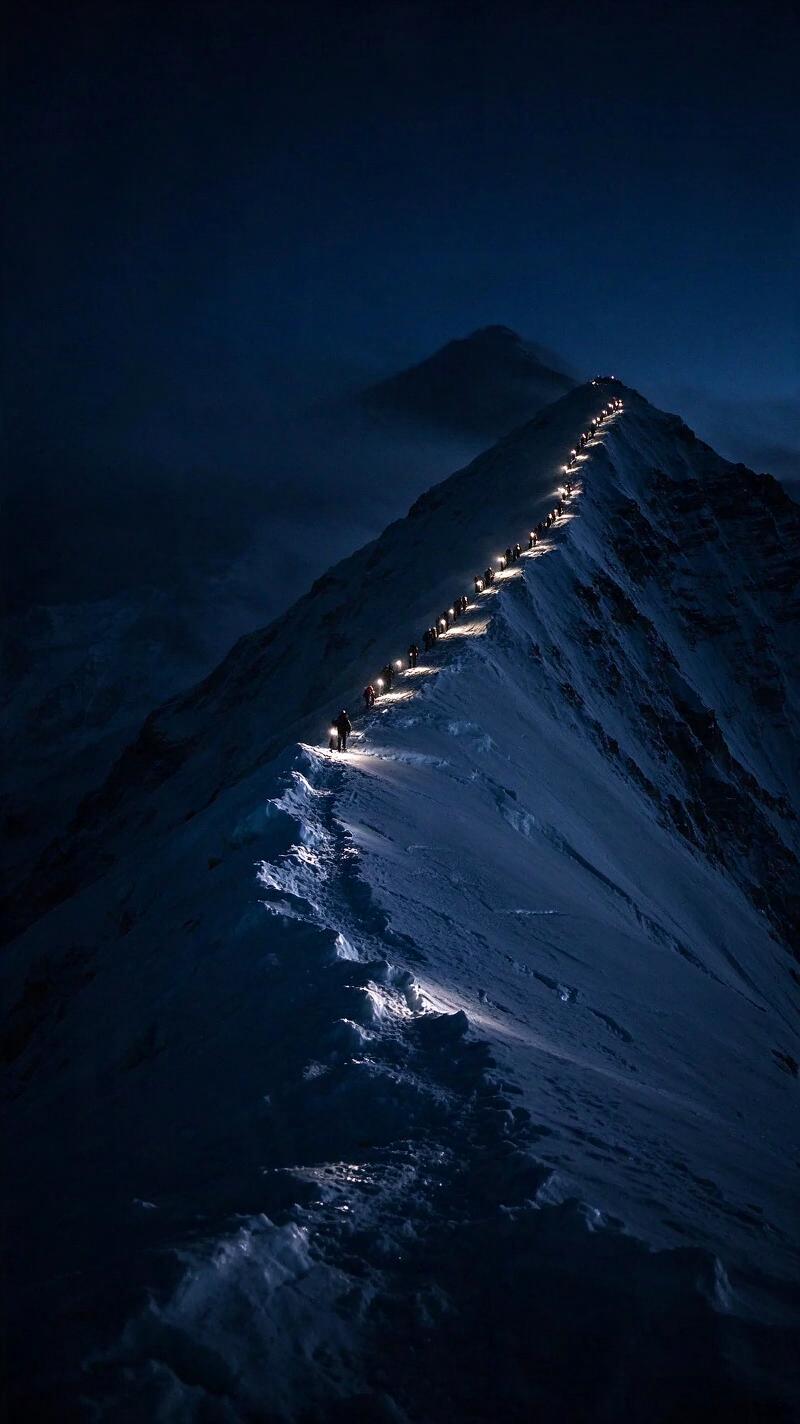 Illustration for the world record: Most Everest summits by a non-Sherpa