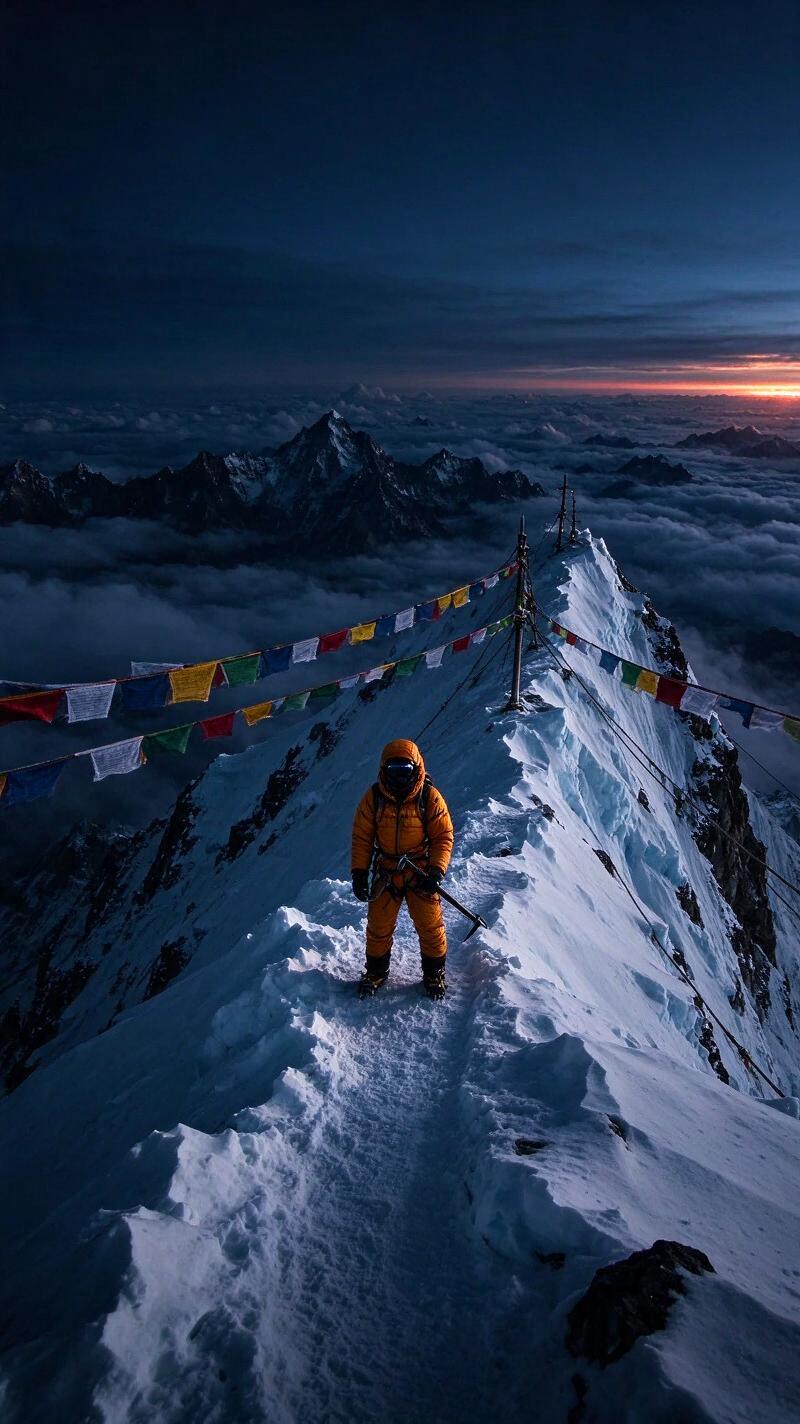 Illustration for the world record: Most Everest summits