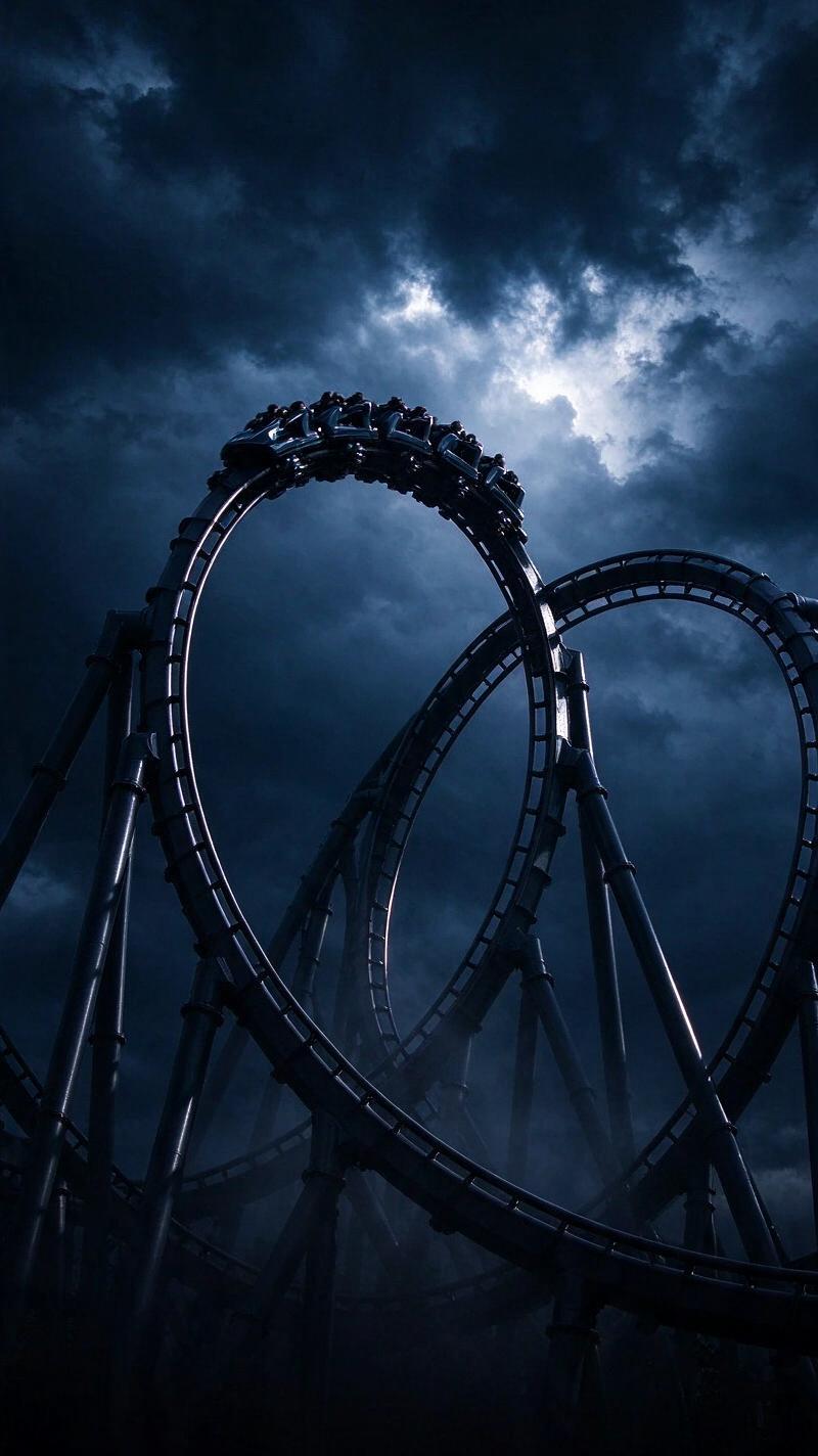 Illustration for the world record: Most inversions on a roller coaster