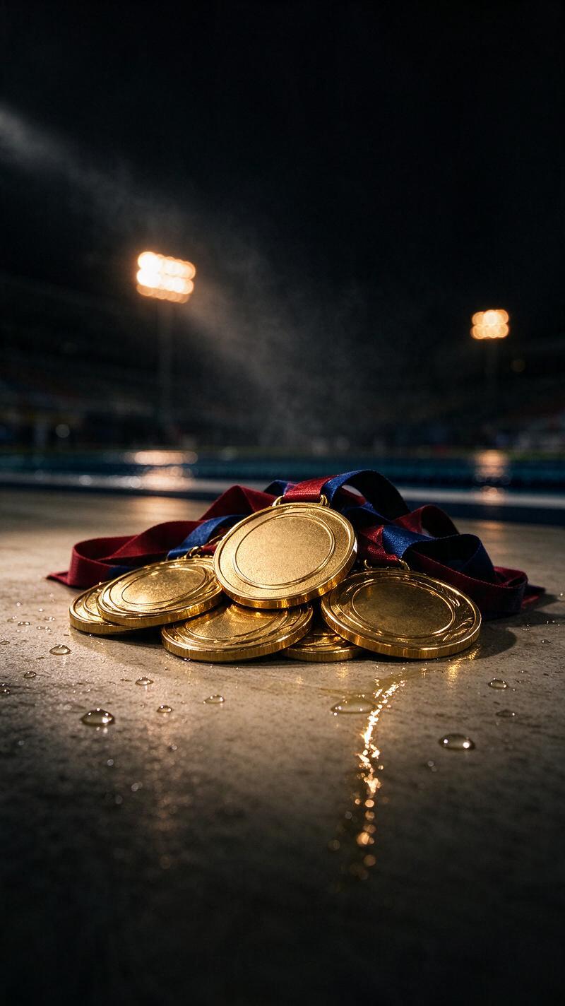 Illustration for the world record: Most Olympic gold medals