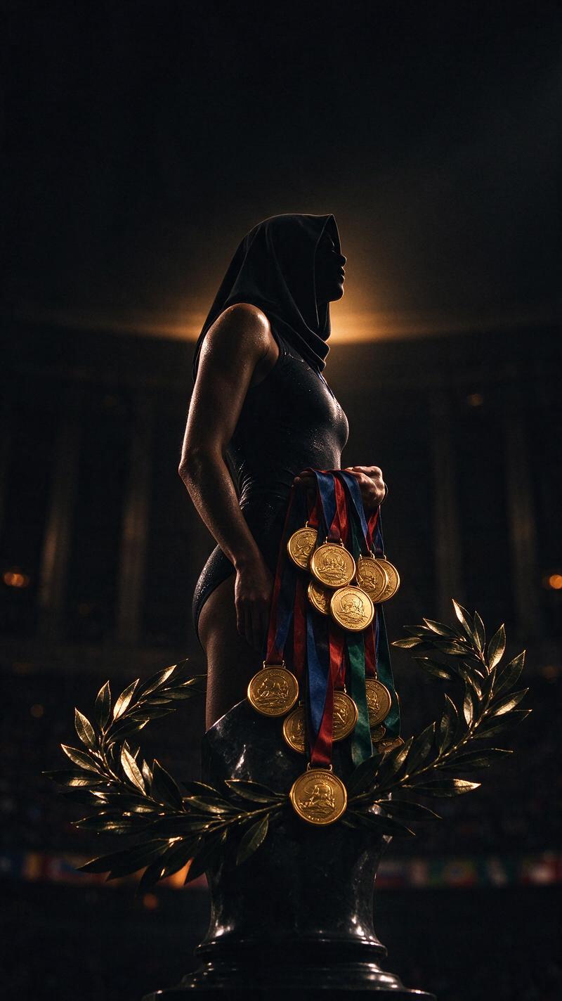 Illustration for the world record: Most Olympic medals won by a woman