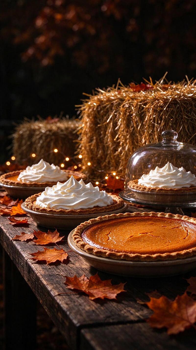 Illustration for the world record: Most pumpkin pie eaten in 8 minutes