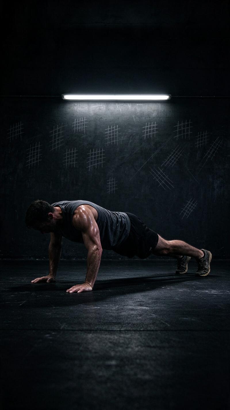 Illustration for the world record: Most push-ups in 24 hours (male)