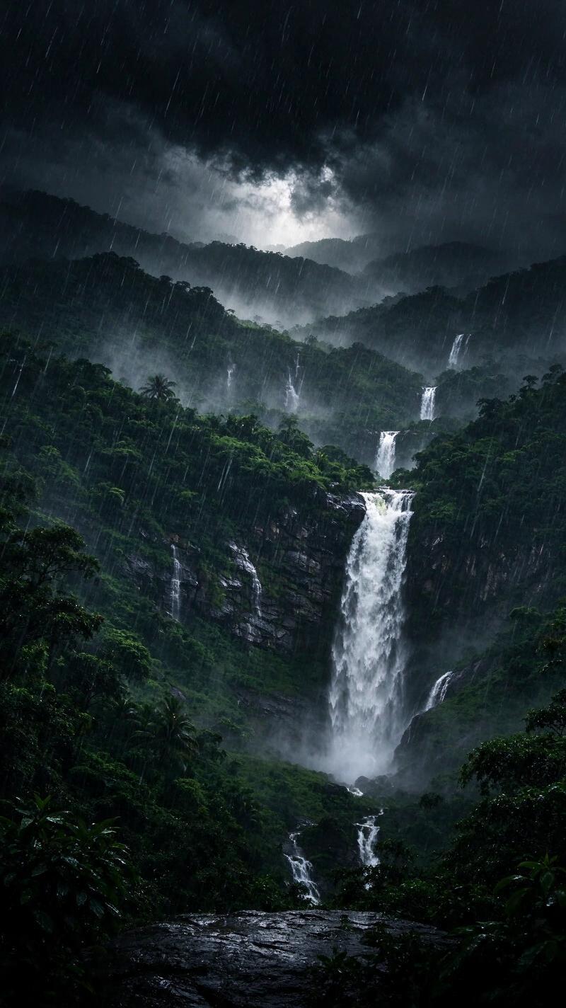 Illustration for the world record: Most rainfall in 12 months