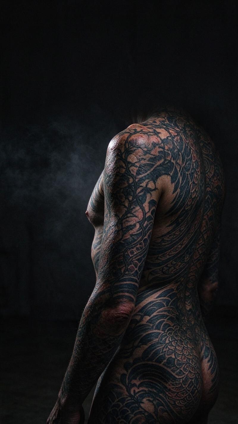 Illustration for the world record: Most tattooed living person by multiple layers