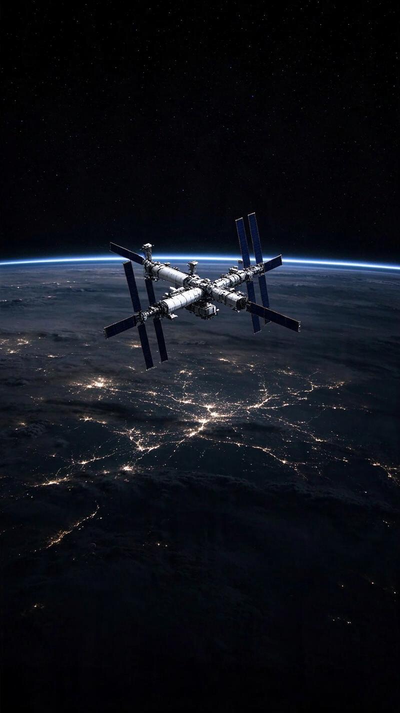 Illustration for the world record: Most time in space