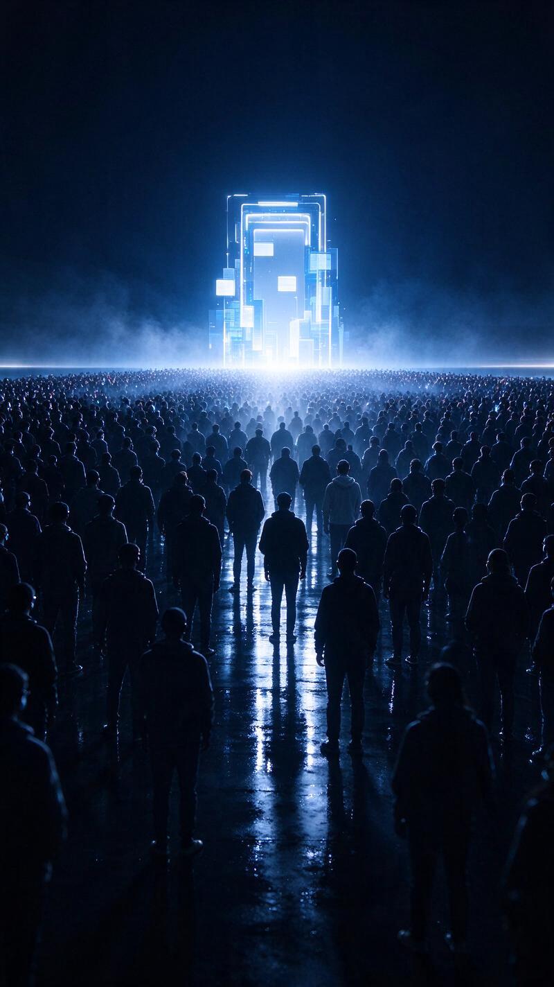 Illustration for the world record: Most weekly users of an AI chatbot