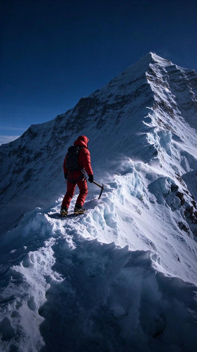 Illustration for the world record: Oldest person to climb Everest (female)