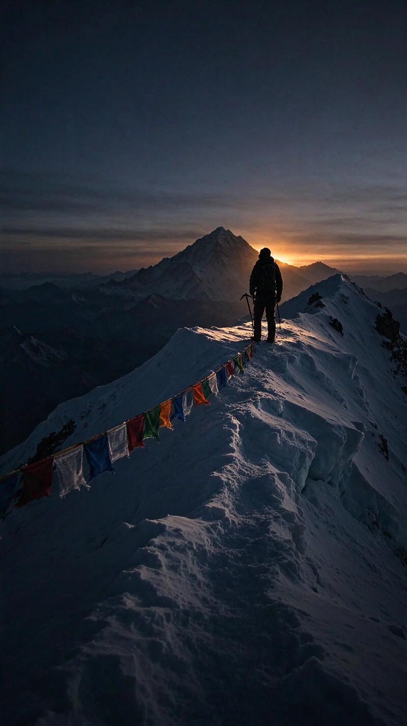 Illustration for the world record: Oldest person to climb Everest (male)
