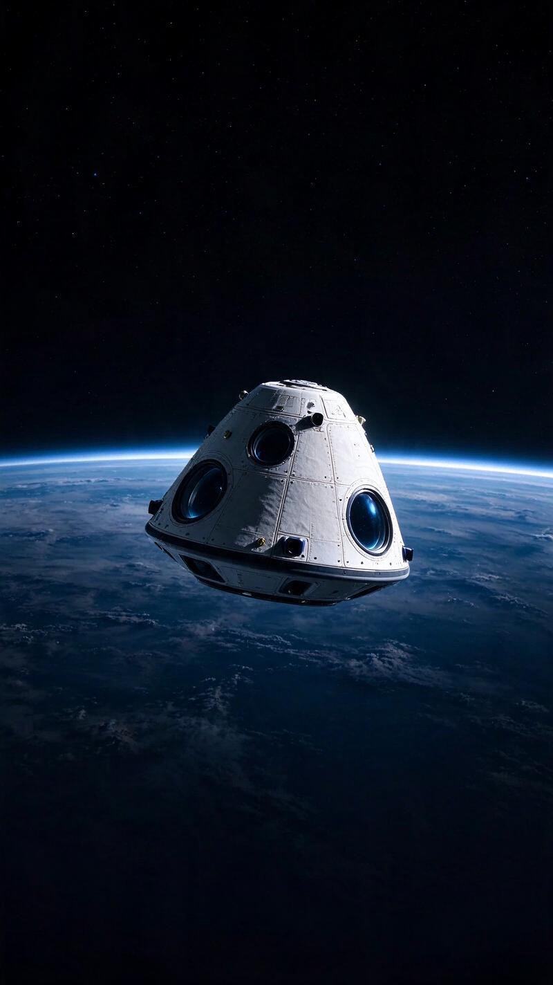 Illustration for the world record: Oldest person in space