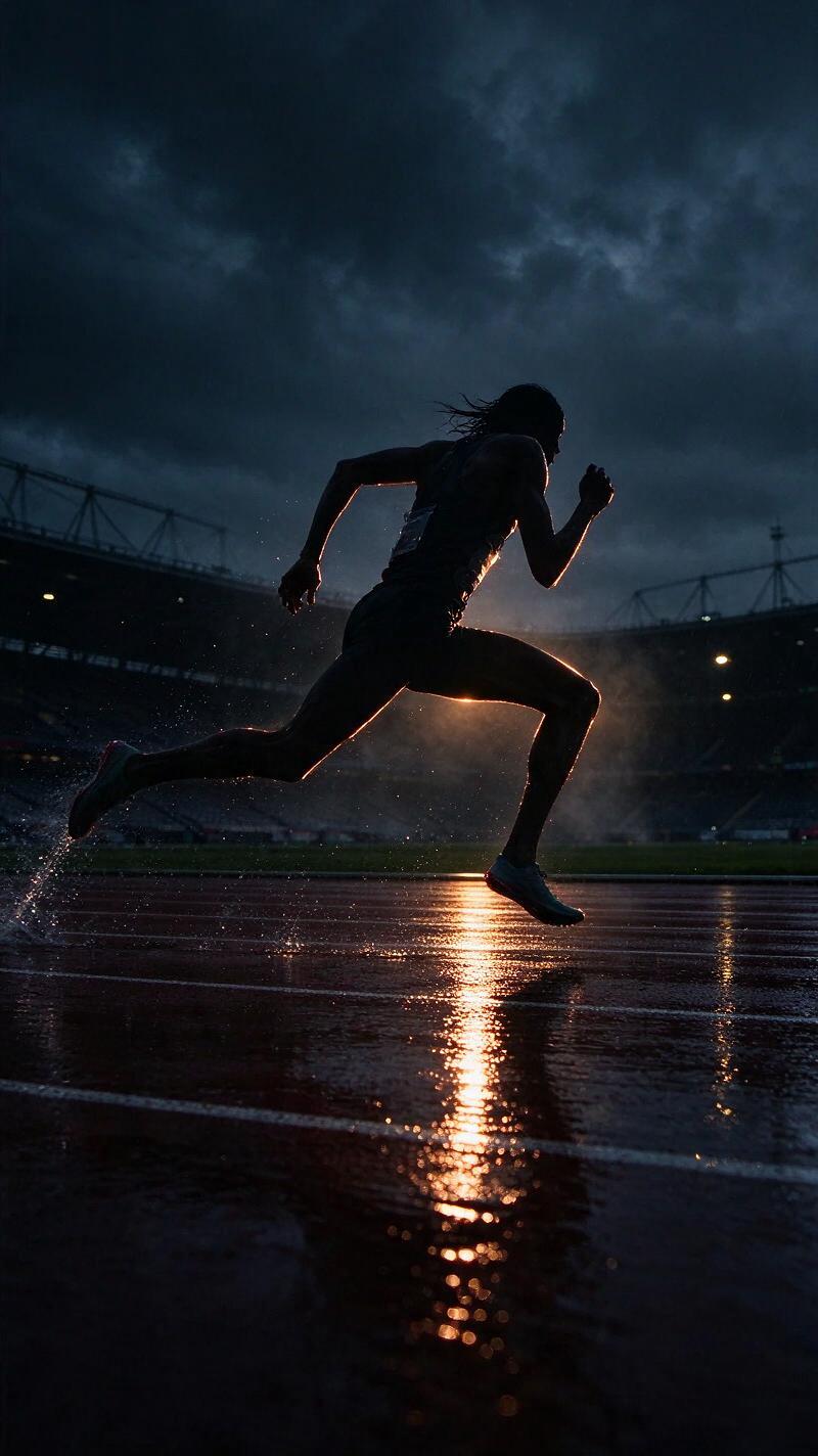 Illustration for the world record: Men's 100 m T13 world record