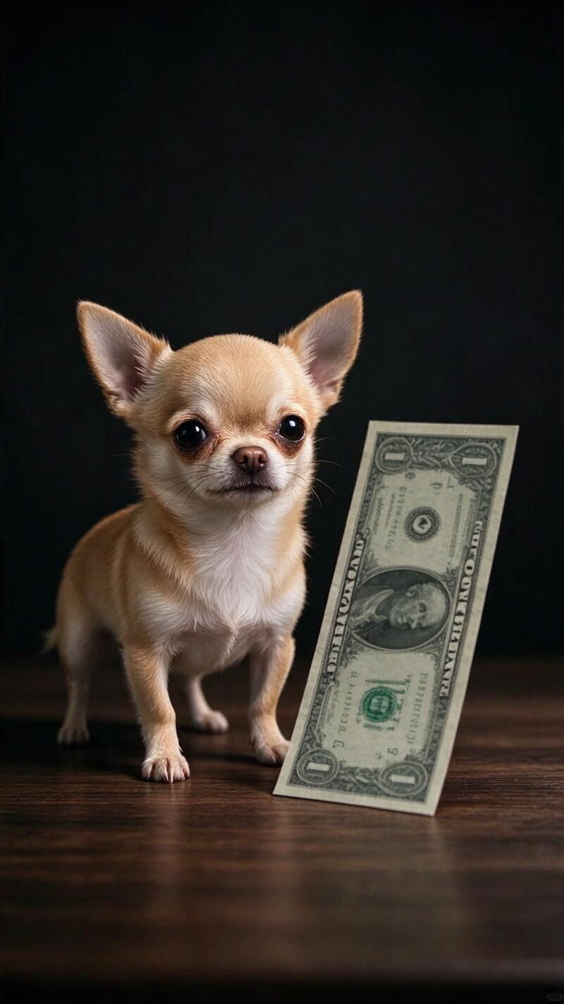 Illustration for the world record: Shortest dog living