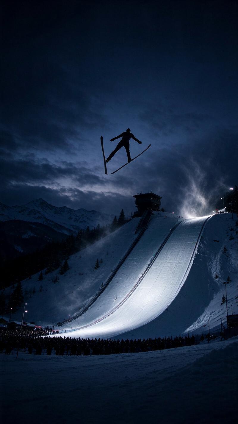 Illustration for the world record: Longest ski jump