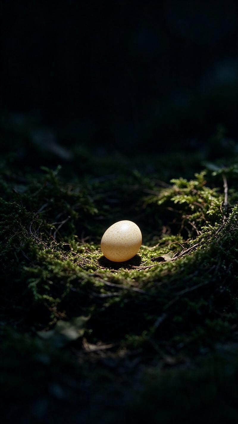 Illustration for the world record: Smallest bird egg