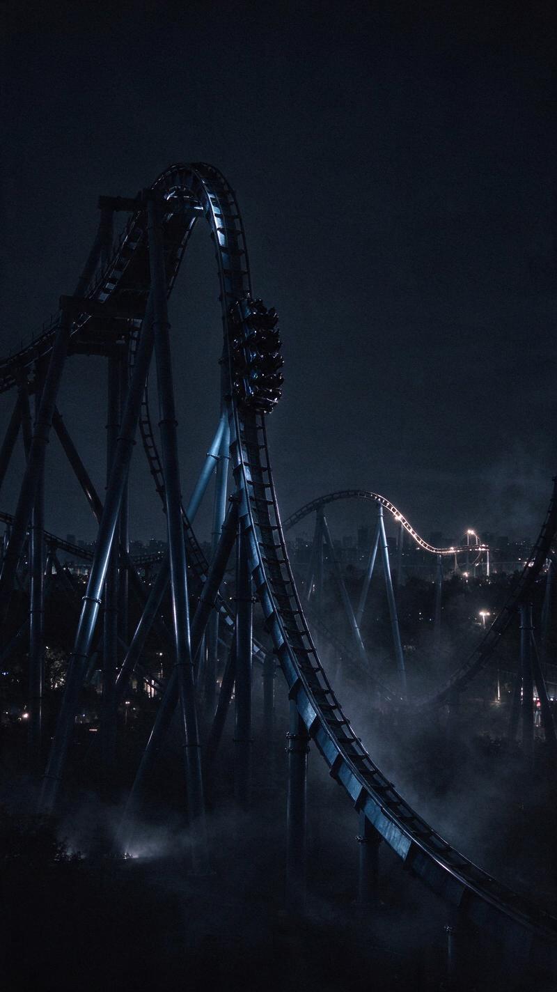 Illustration for the world record: Steepest steel roller coaster