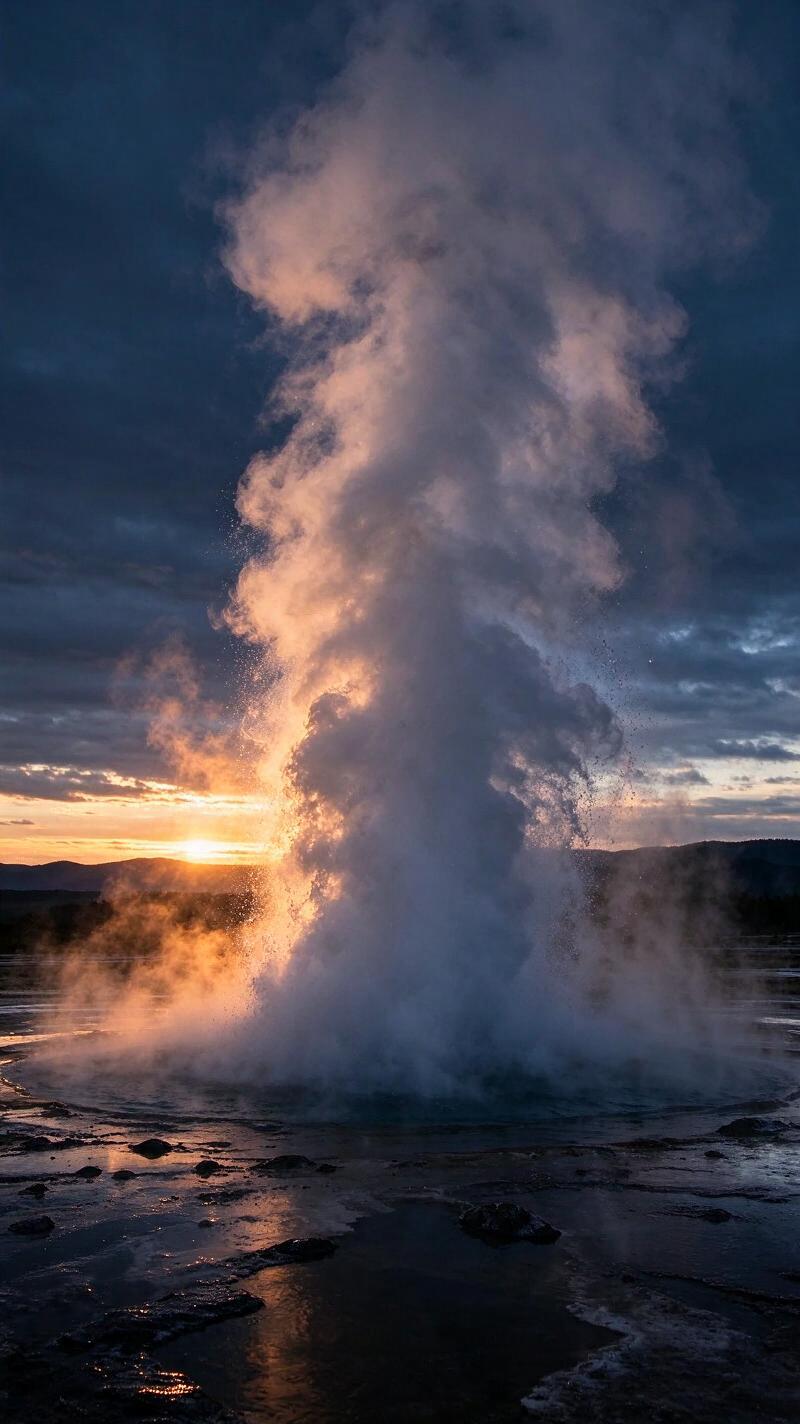 Illustration for the world record: Tallest active geyser
