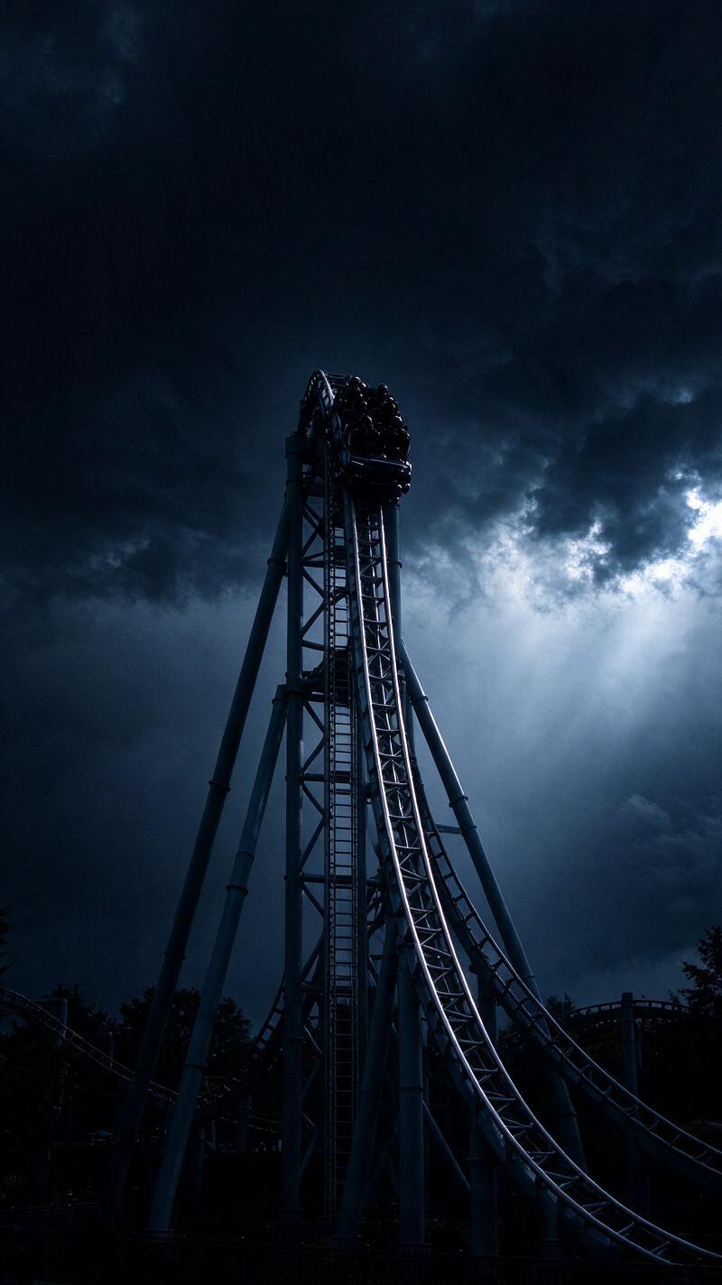 Illustration for the world record: Tallest dive coaster