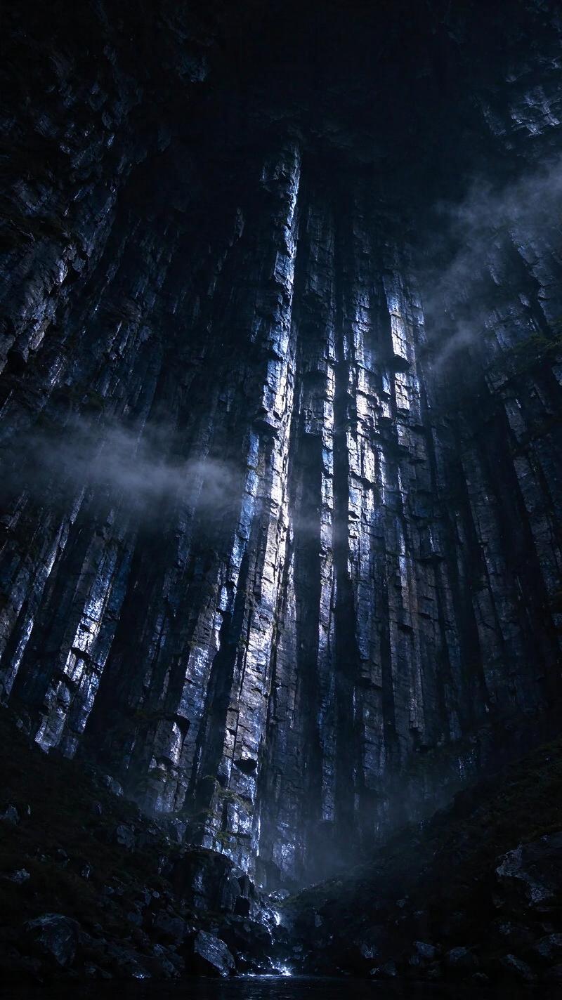 Illustration for the world record: Tallest vertical cliff face