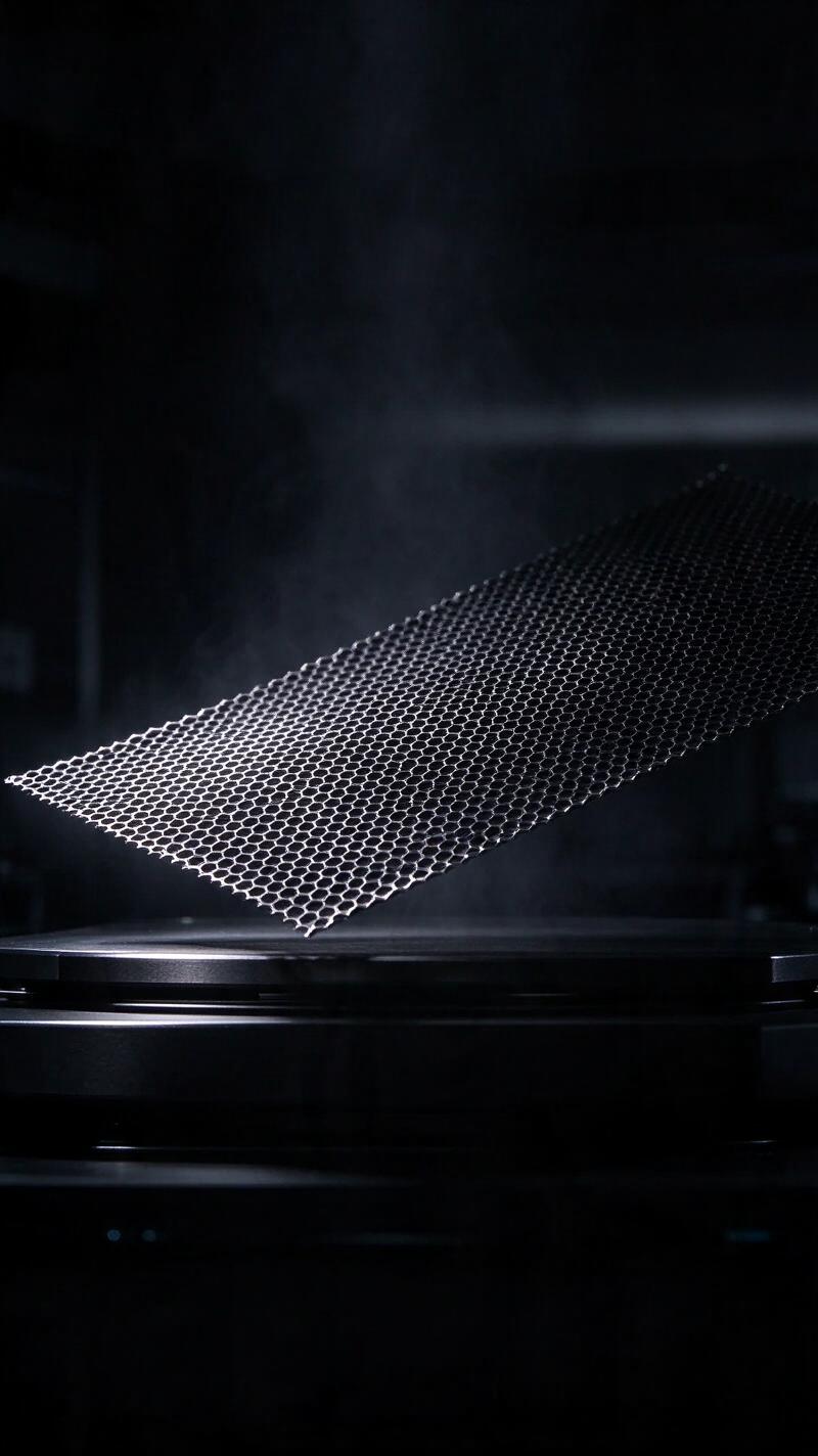 Illustration for the world record: Thinnest material