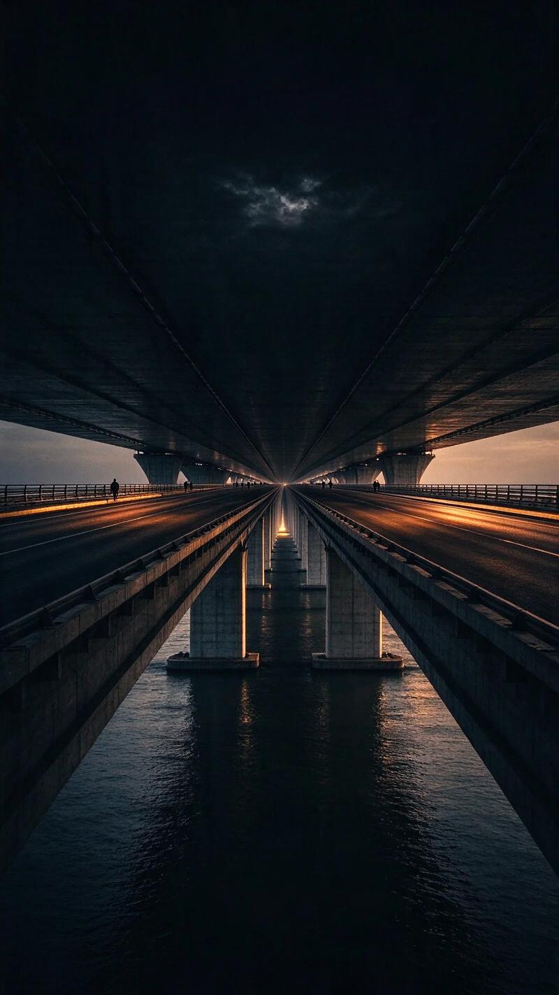 Illustration for the world record: Widest bridge