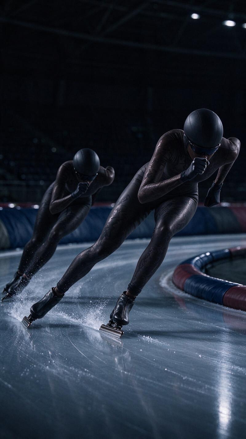 Illustration for the world record: Women's 1000 m sprint speed-skating world record