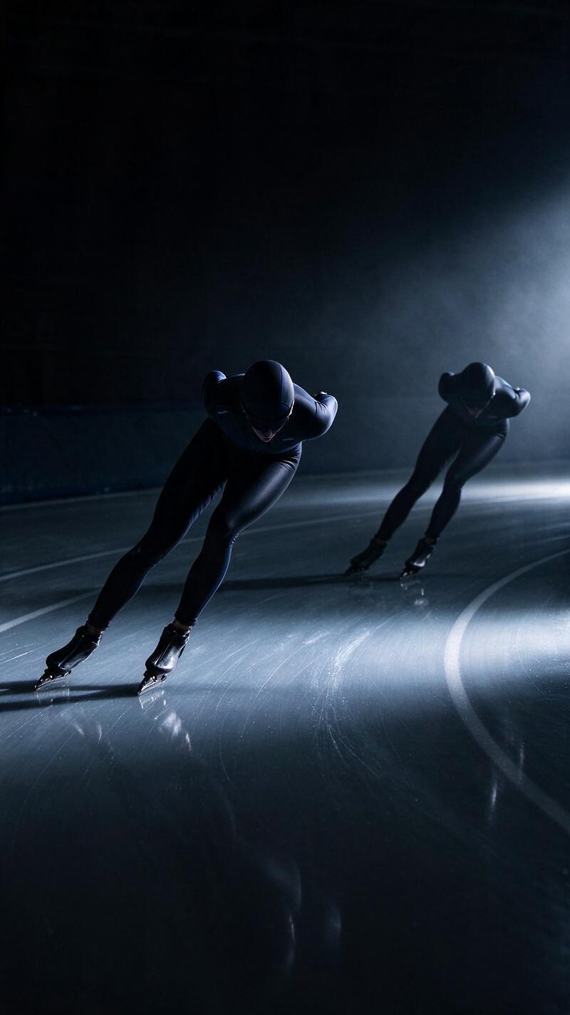 Illustration for the world record: Women’s 200-metre dual time-trial speed-skating world record