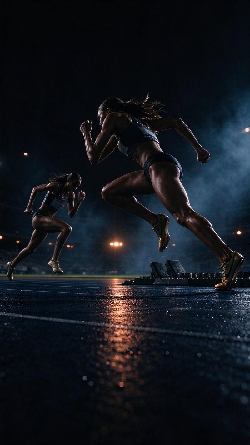 Illustration for the world record: Women's 60 m