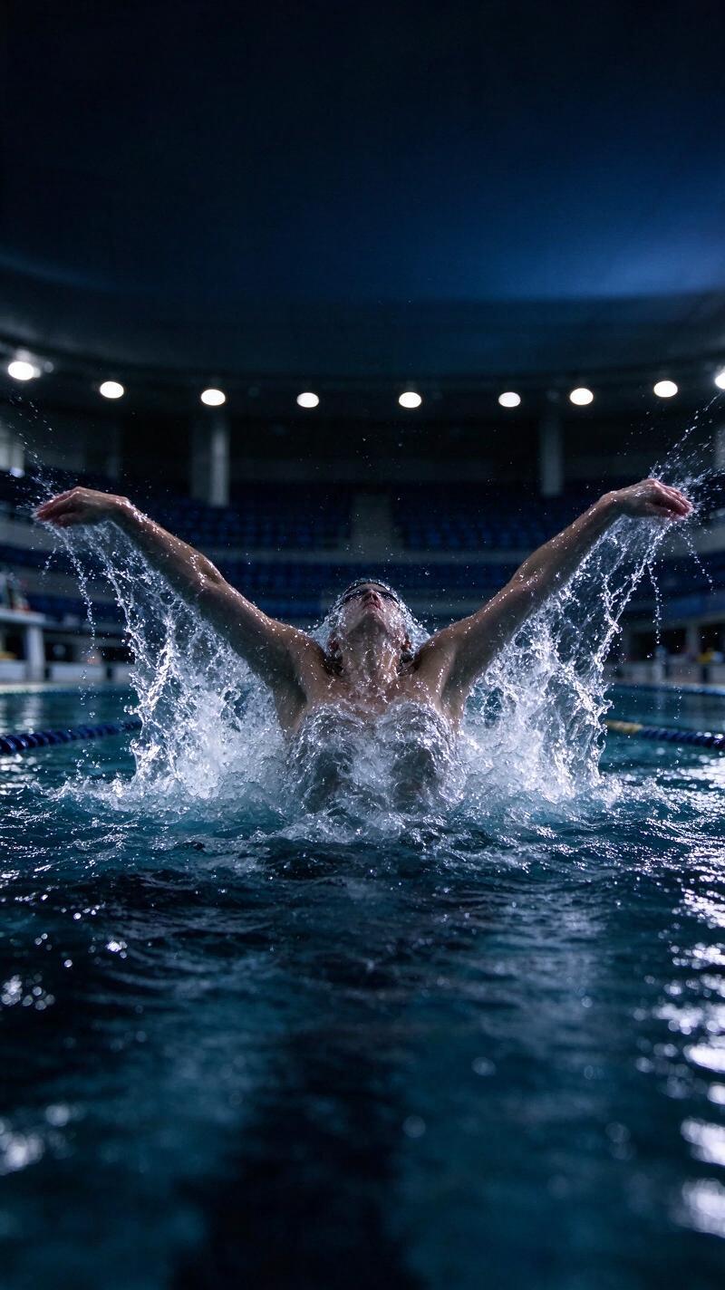 Illustration for the world record: Women's 100 m butterfly
