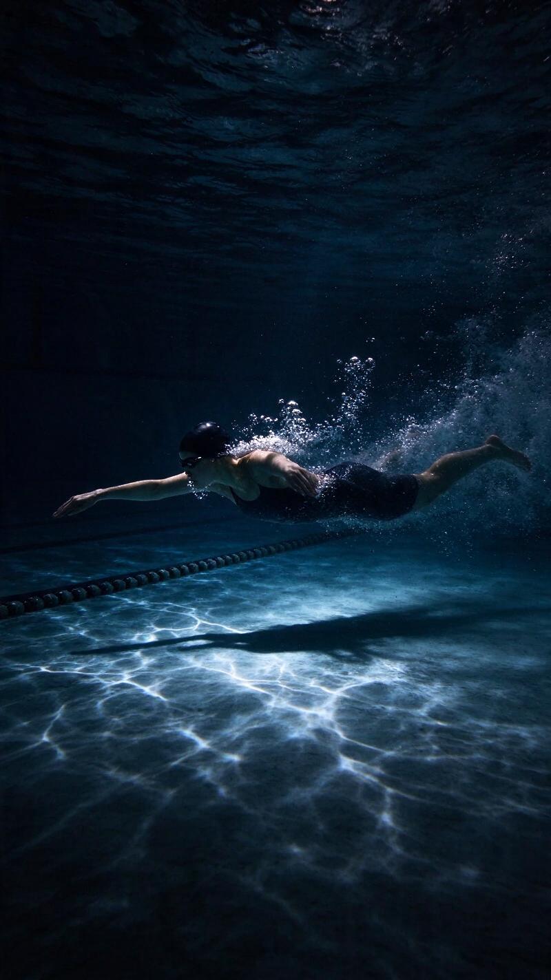 Illustration for the world record: Women's 100 m freestyle