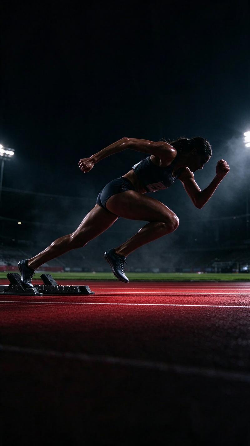 Illustration for the world record: Women's 100 m