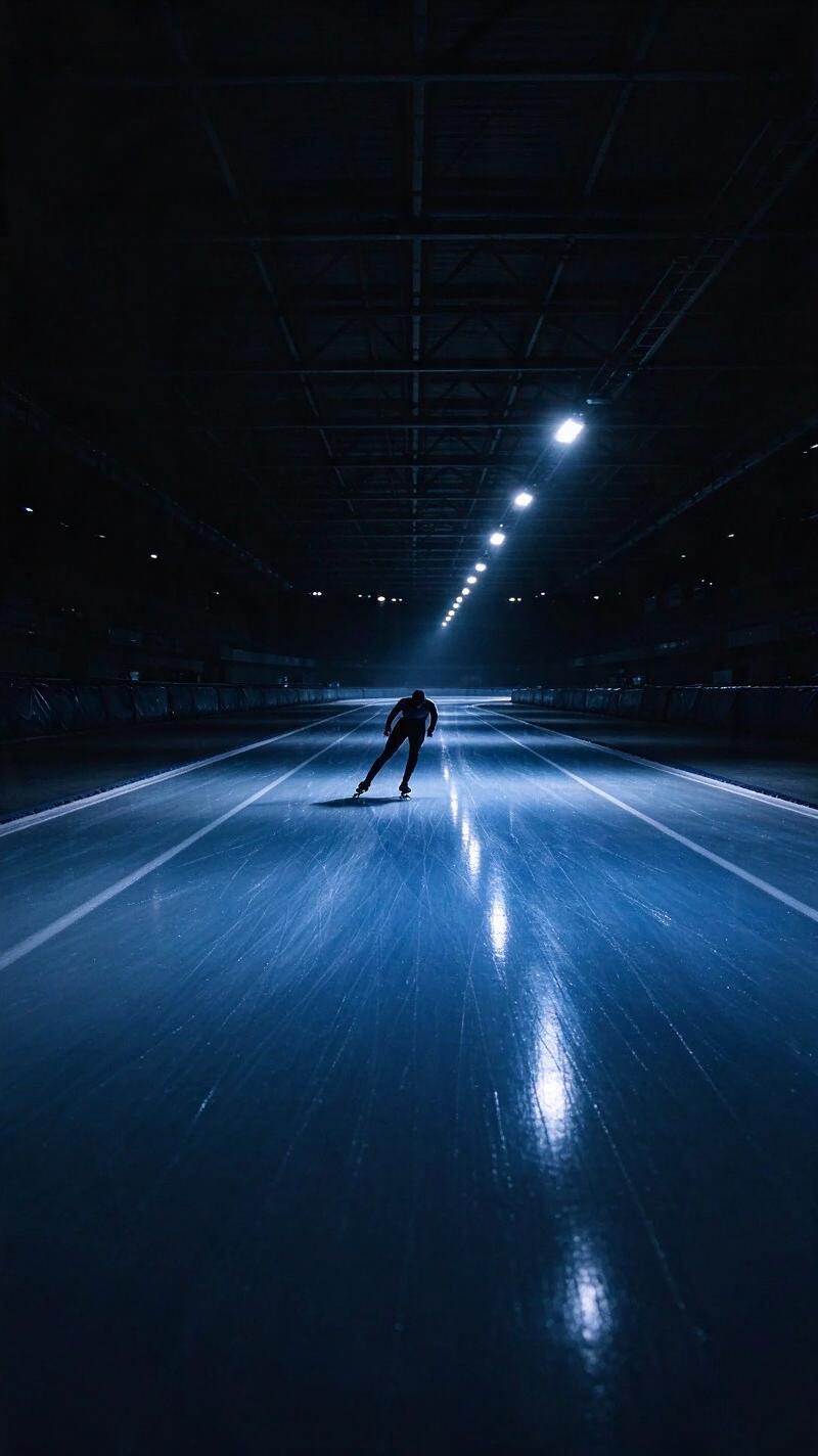 Illustration for the world record: Women's 5000 m speed skating